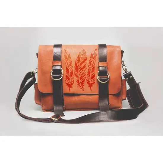 PA Essentials Boho Feathers Stencil, 12'' x 12'' {4}