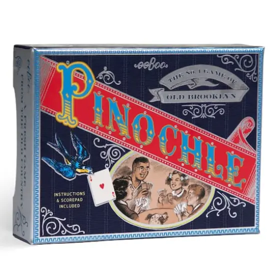 eeBoo Piece & Love Pinochle Playing Card Set {4}