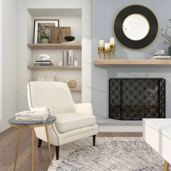 CosmoLiving by Cosmopolitan Gold Aluminum Pillar Candle Holder with Dripping Melting Designed Legs Set {13}