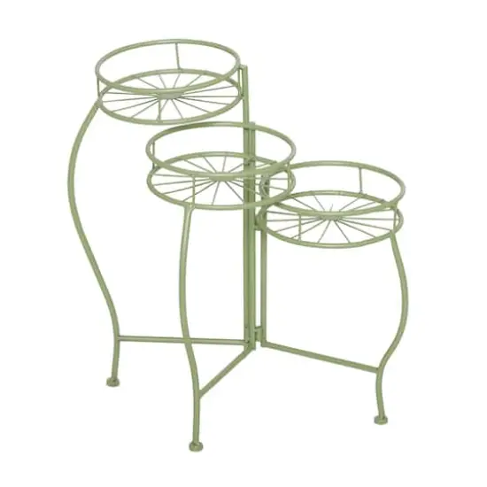 Green Iron Transitional Plantstand, 21" x 19" x 18" {1}