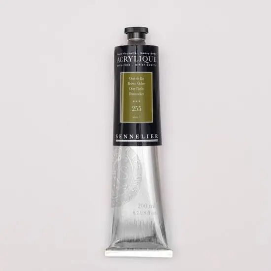 Sennelier Extra Fine Artists' Acrylic Paint, 200mL 255 Brown Ochre {1}
