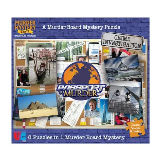 Murder Mystery Party Case Files Puzzles - Passport to Murder: 1000 Pcs {1}