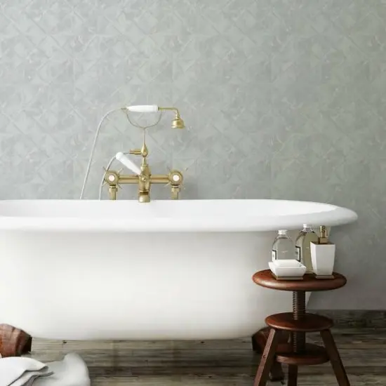 RoomMates Reclaimed Tin Diamond Peel & Stick Wallpaper Gray {8}