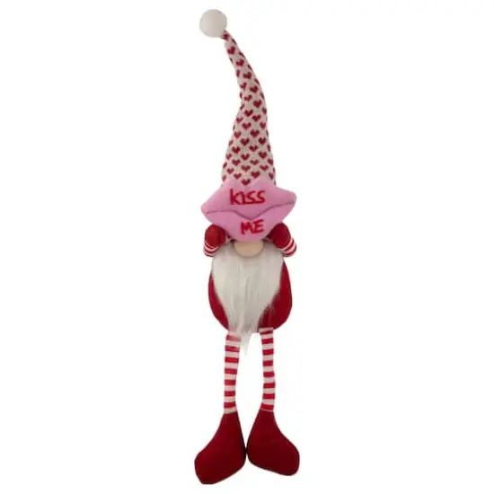 23" Sitting Kiss Me Lips Valentine's Day Gnome {1}