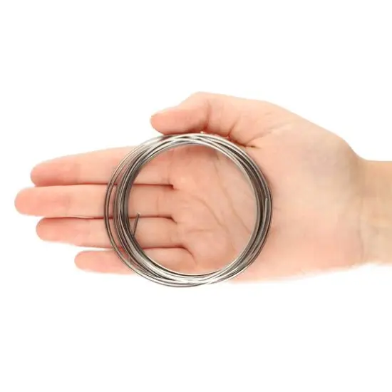 The Beadsmith&reg; Wire Elements&trade; 18 Gauge Tarnish Resistant Soft Temper Wire, 4yd. Titanium {7}