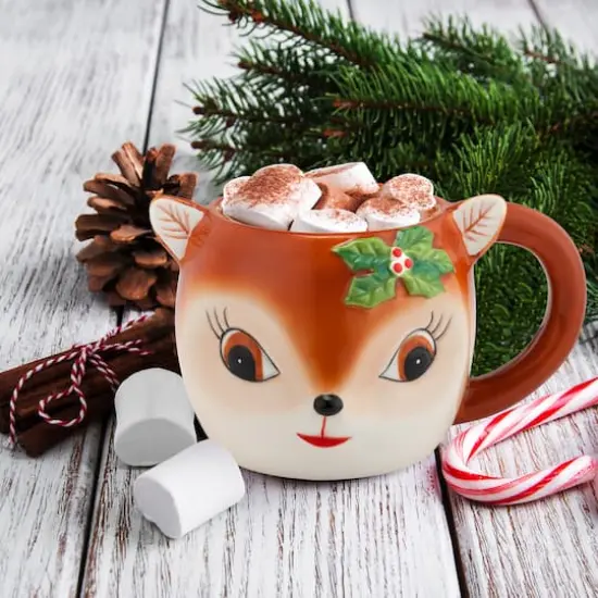 16oz. Reindeer Mug {3}