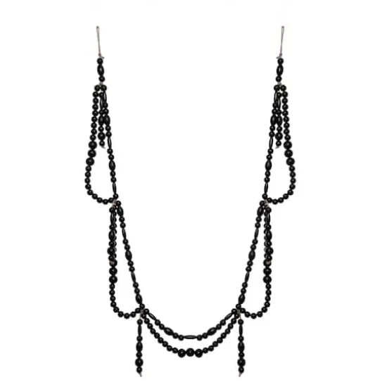 6ft. Black Wood Beaded Garland by Ashland&reg; {1}