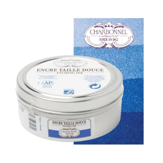 Charbonnel Etching Ink, 200mL Cobalt Blue {4}