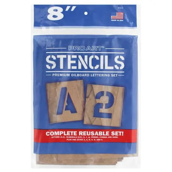 Pro Art&reg; Oiled Stencil Board Premium Lettering Set {1}