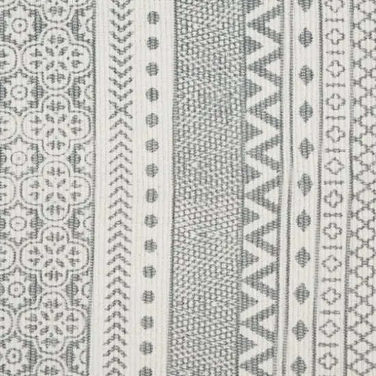 DII&reg; Hand-Loomed Shag Rug Runner, 2ft. x 3" x 6ft. Gray/Off White {5}