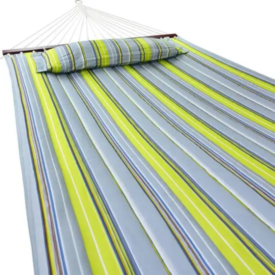 Sorbus Hammock with Spreader Bars & Frame Green and Blue {4}