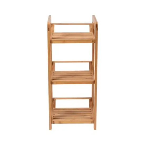 Organize It All 28" Lohas 3-Tier Bamboo Shelving Tower {5}