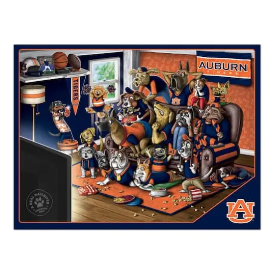 College Football Purebred Fans A Real Nailbiter 500 Piece Puzzle Auburn Tigers {5}