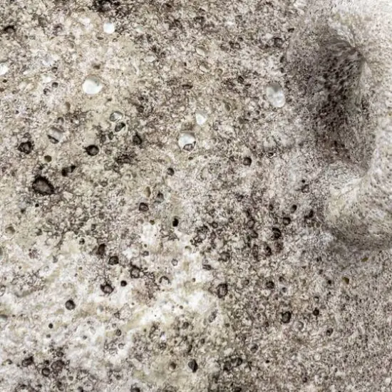 Hello Honey&reg; 6" Gray with Distressed Reactive Glaze Stoneware Vase with Handles {6}