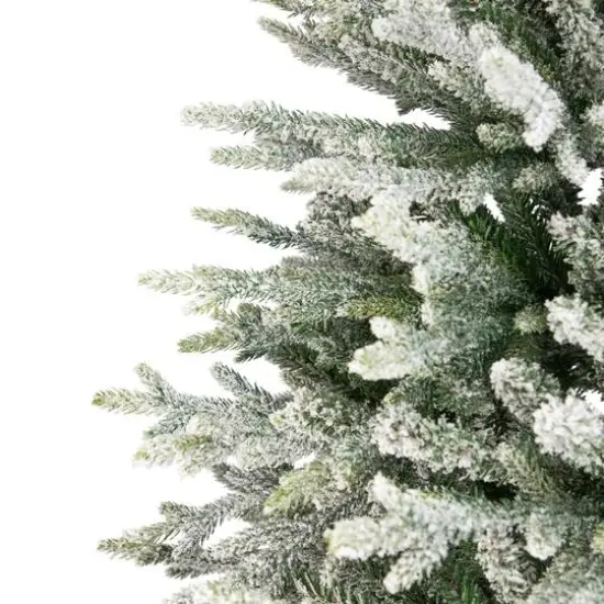 6.5ft. Unlit Real Touch&trade; Flocked Snowcap Grove Fir Medium Artificial Christmas Tree {6}