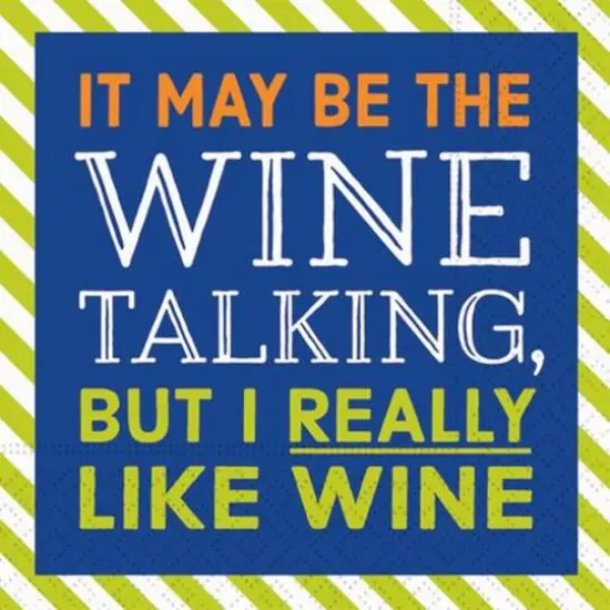 JAM Paper I Really Like Wine Cocktail Napkins, 40ct. {1}