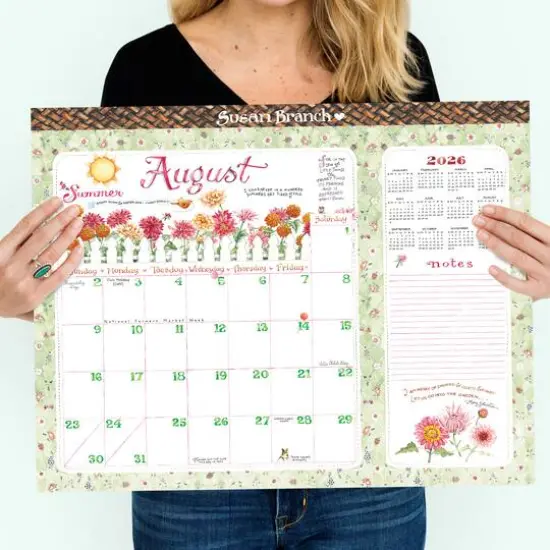 2026 Susan Branch Large Desk Pad Monthly Blotter Calendar {6}