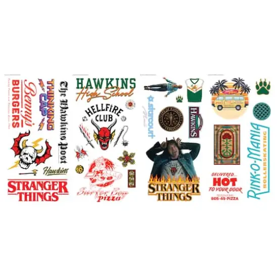 RoomMates Stranger Things Season 4 Icons Peel & Stick Wall Decals {1}