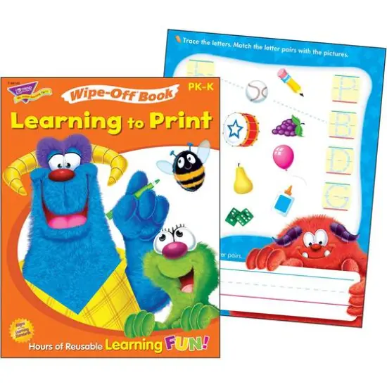 Trend Enterprises&reg; ABCs & Printing Reusable Books & Crayons Set {3}