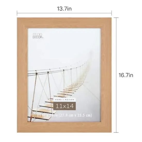 Home 11" x 14" Brown Natural Picture Frame by Studio D&eacute;cor&reg; {5}