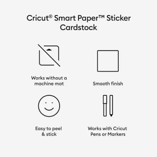 Cricut&reg; Smart Paper&trade; Bright Bow 13" x 25" Sticker Cardstock Sampler, 20 Sheets {3}