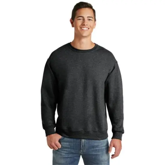 JERZEES® Super Sweats® NuBlend® Crewneck Sweatshirt Black Heather {4}