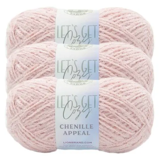 3 Pack Lion Brand&reg; Chenille Appeal Yarn Harvest Gold {2}