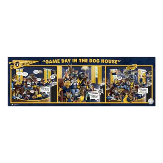 MLB Game Day in the Dog House 1,000 Piece Puzzle Milwaukee Brewers {5}