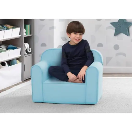 Delta Children Cozee Chair for Kids Light Blue {4}