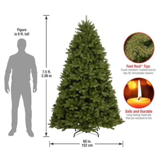 7.5ft. Unlit Newberry&reg; Spruce Artificial Christmas Tree {6}