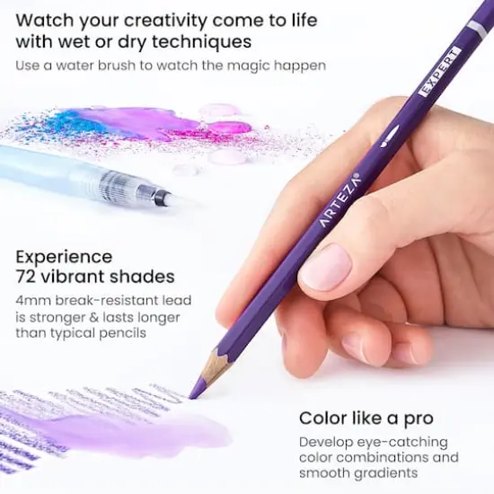Arteza&reg; Professional Watercolor 72 Pencil Set {5}
