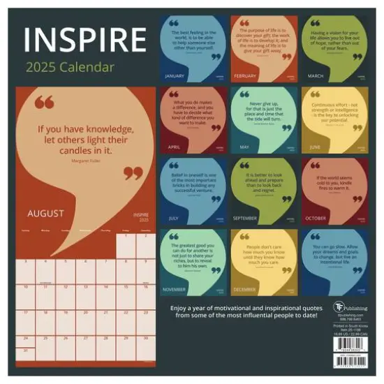 TF Publishing 2025 Inspire Wall Calendar {3}