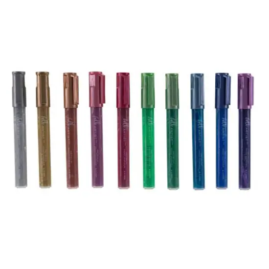 Hello, Artist!&trade; 10-Color Metallic Paint Markers Set {4}