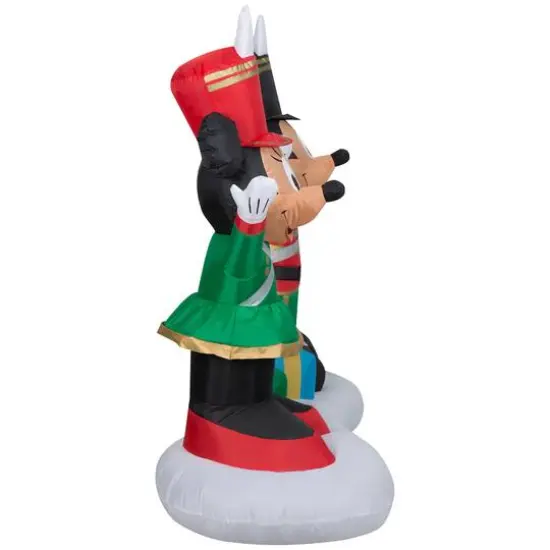 5.5ft. Airblown&reg; Inflatable Christmas Mickey Mouse and Minnie Mouse as Toy Soldiers {3}