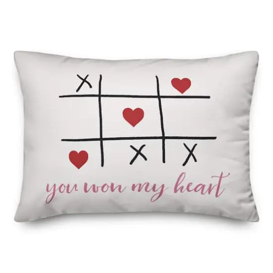 Won My Heart Rectangle Throw Pillow {3}
