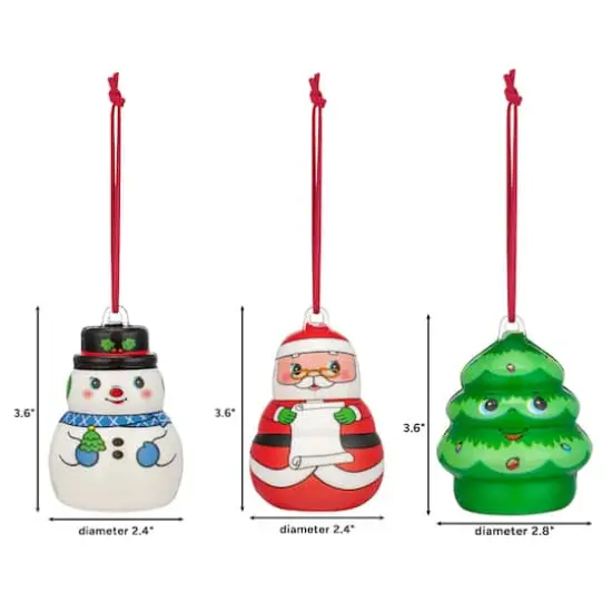 Mr. Christmas 3" Musical Marshmelodies Ornaments Set {4}
