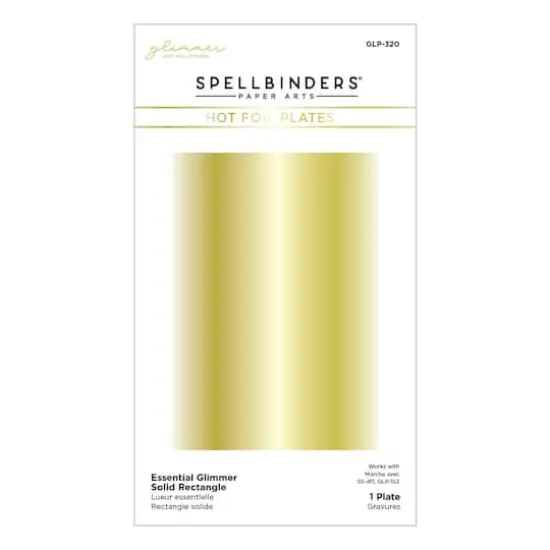 Spellbinders® Glimmer Essential Glimmer Solid Rectangle Hot Foil Plate {1}