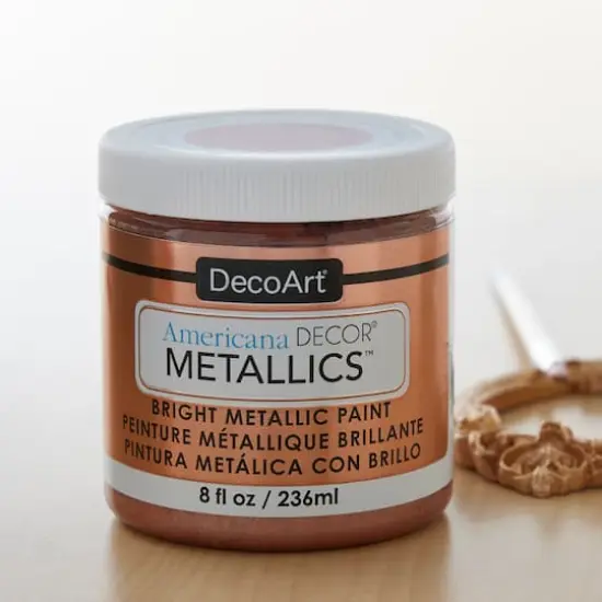Americana Decor&reg; Metallics&trade; Paint Rose Gold {3}
