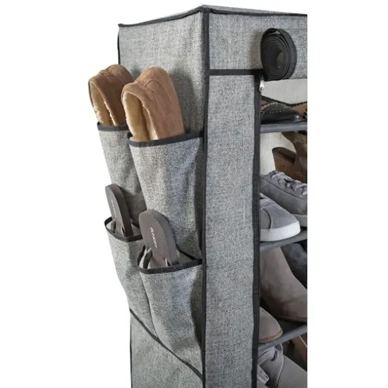 Simplify 7-Tier Double Wide 14-Shelf Shoe Closet {5}