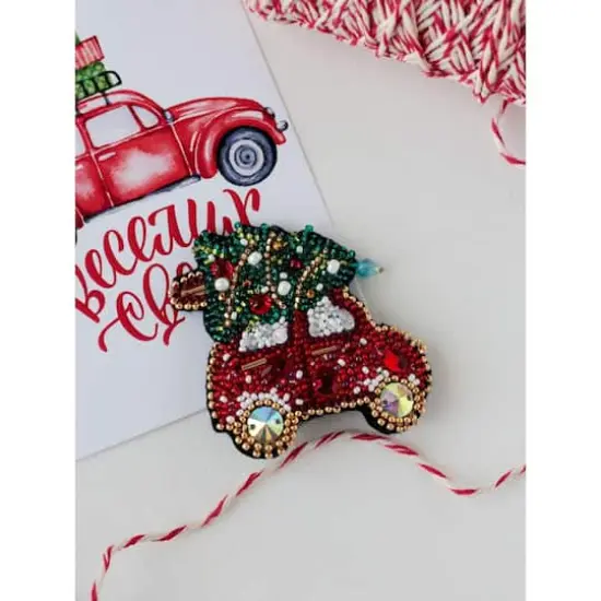 Abris Art Christmas Car Bead Embroidery Decoration Kit {1}