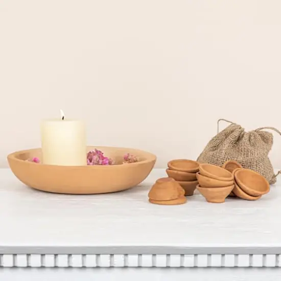 Hello Honey&reg; 10" Orange Terracotta Bowl {5}