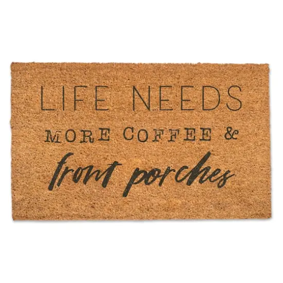 More Coffee & Front Porches Door Mat {1}