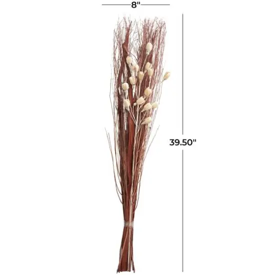 Brown & Cream Dried Foliage & Grass Arrangement {6}