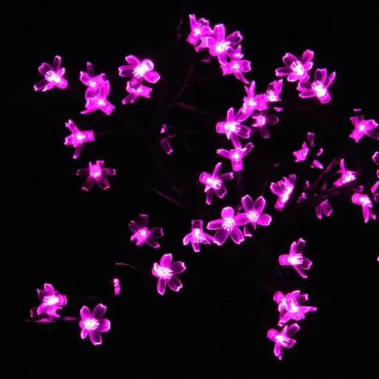 18" LED Pink Japanese Sakura Blossom Flower Tree {3}