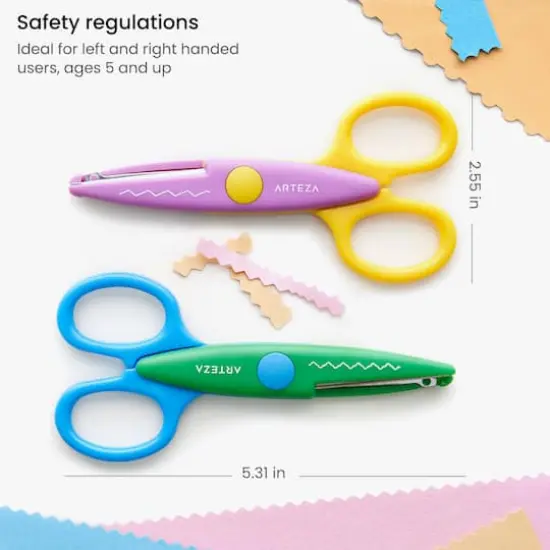 Arteza&reg; Kids Decorative Scissor Set {4}