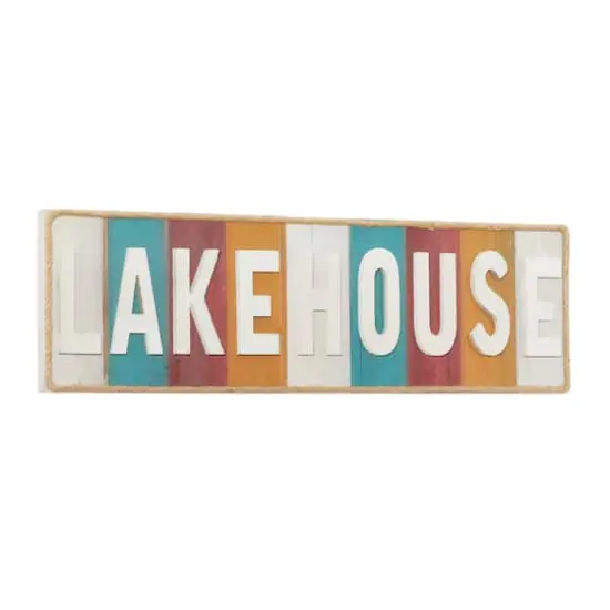 Lakehouse Wood Sign Wall Decor {3}