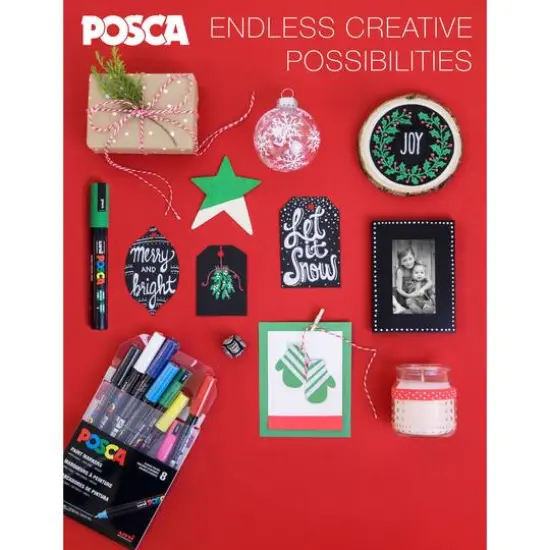 Posca PC-1MR Ultra-Fine Paint Marker Set {4}