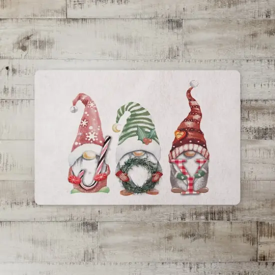 Joy Christmas Gnomes Floor Mat {3}
