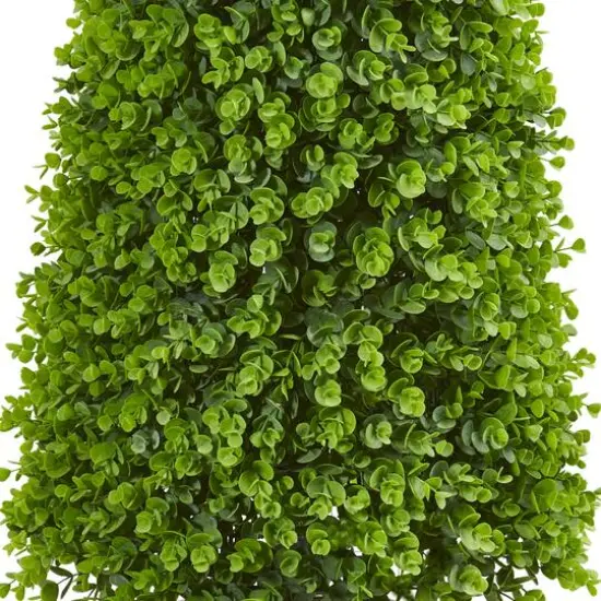 5ft. Eucalyptus Topiary in Orange Planter {3}