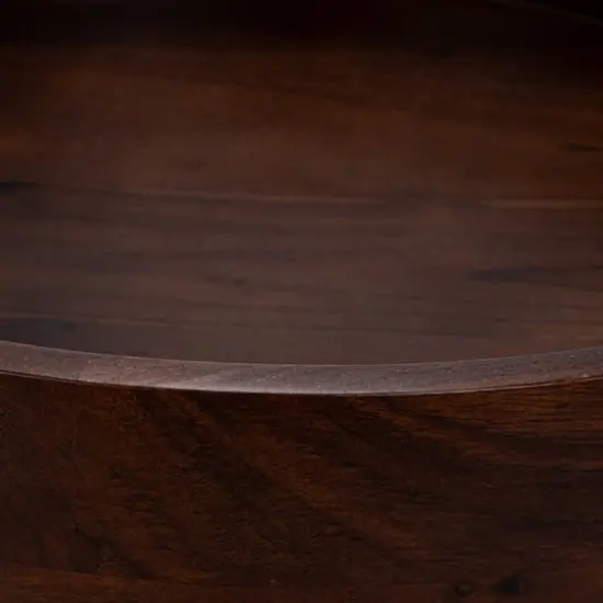 Hello Honey® 16.25" Walnut Brown Round Acacia Wood Serving Bowl with Lid {8}